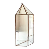 Wall-mounted pocket mirror and vintage brass
