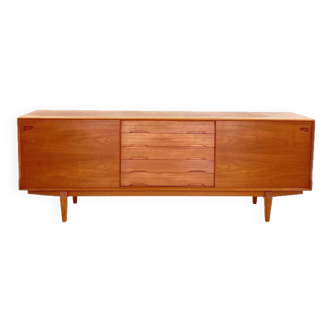 Vintage teak sideboard by Henry Rosengren Hansen for Skovby Mobelfabrik 1960s