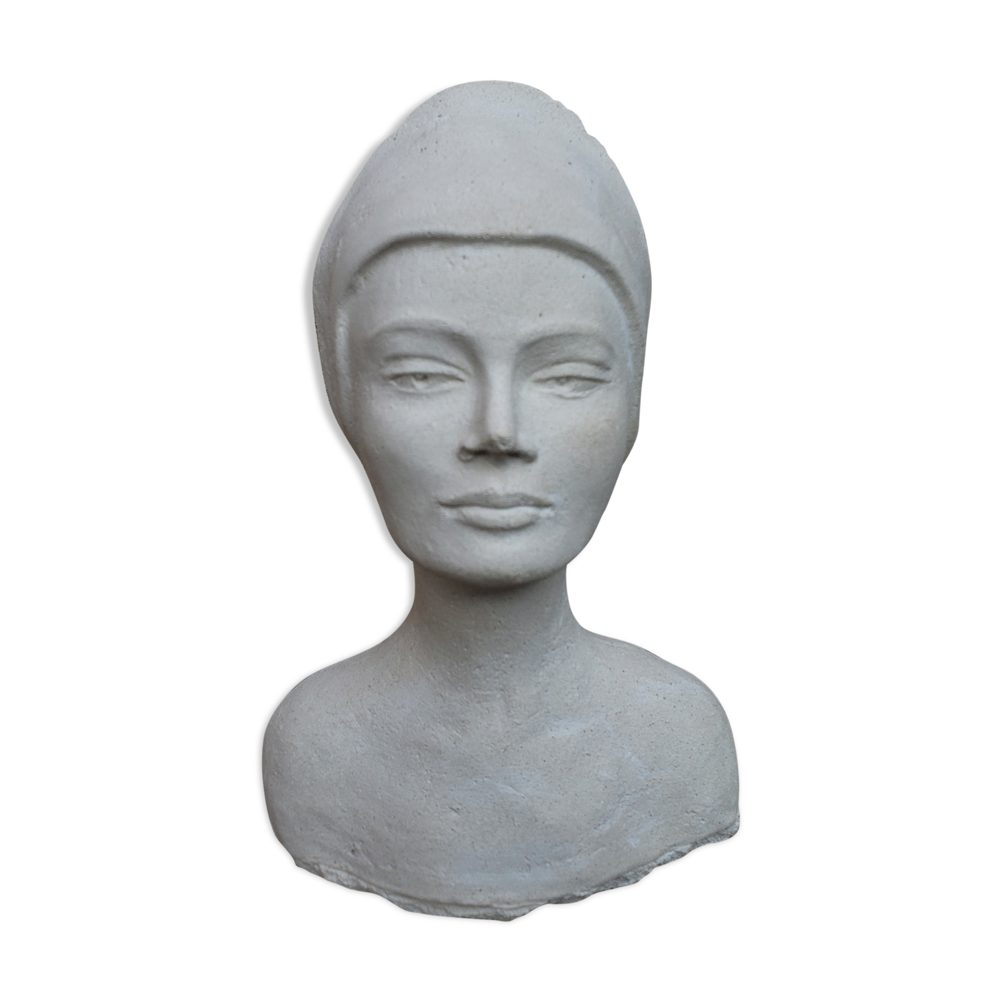 Woman bust in plaster