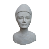 Woman bust in plaster