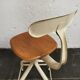Wooden sitting workshop chair, Nicolle, 1960