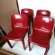 4 Selene chairs by Vico Magistretti for red Artemide