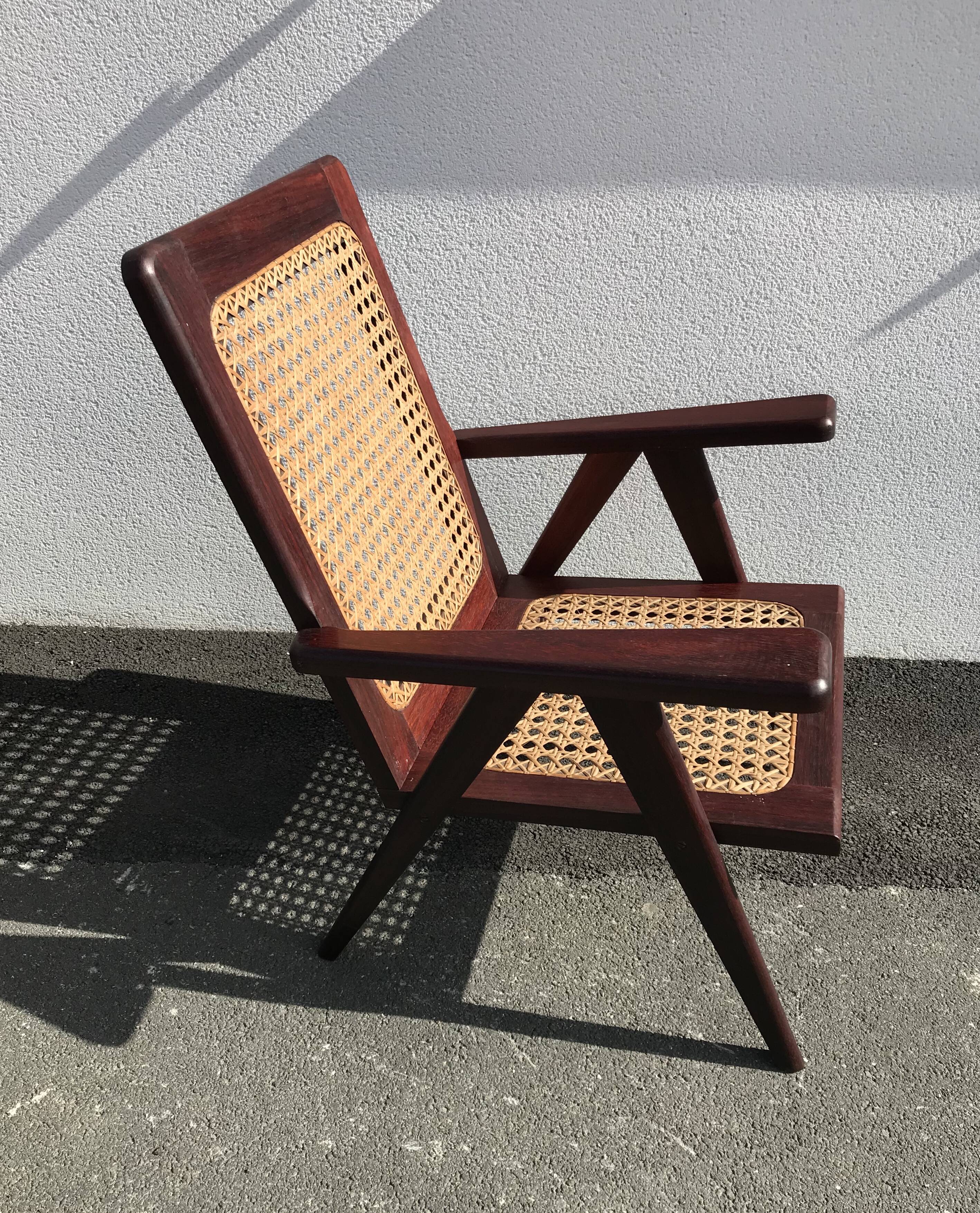 Exotic wooden antique armchairs