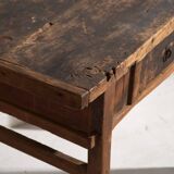 Antique solid wood table – Chinese side table with drawer – circa 1900