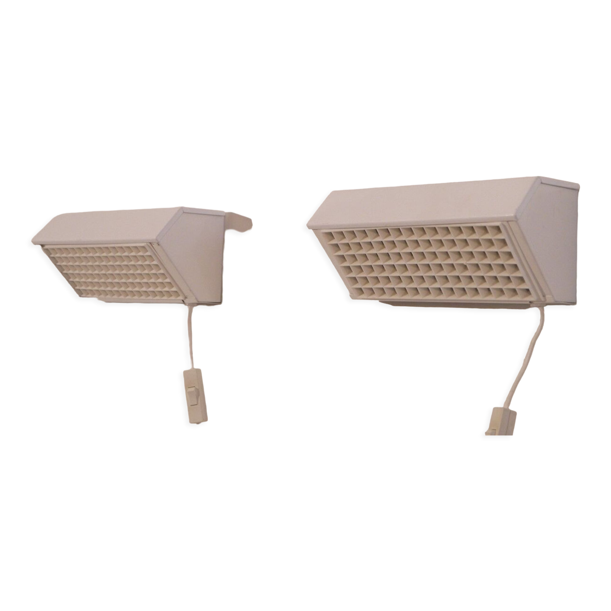 Pair of vintage Scandinavian wall lamps 1970