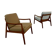 Fauteuils danois en teck par Ole Wanscher années 1960 MidCentury