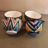 Teapot and six bowls