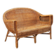 Vintage wicker and bamboo sofa, Italian design, 1950s-1960s.