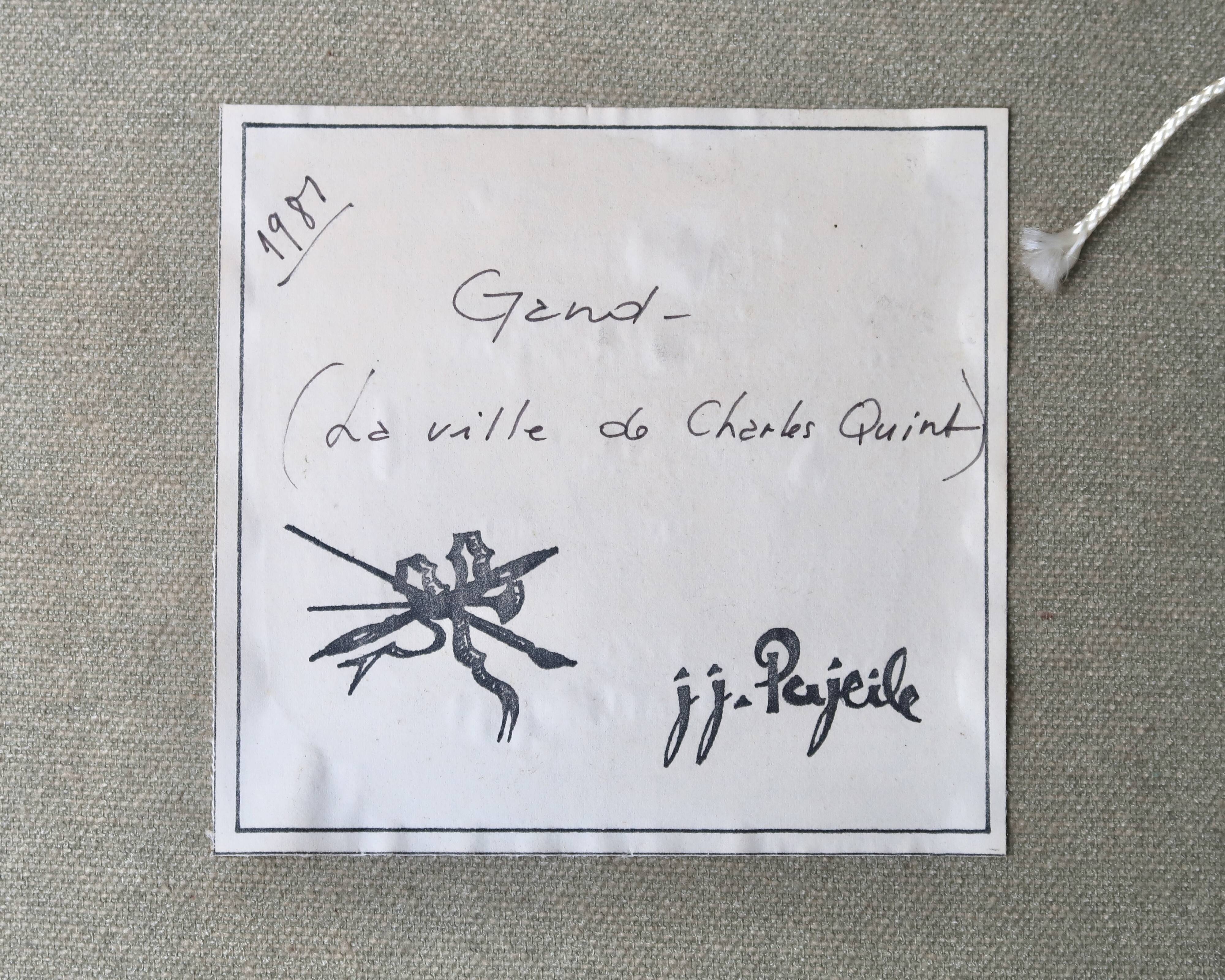 Modern painting from Ghent signed J.J Pajeile, by Nicolas de Staël.