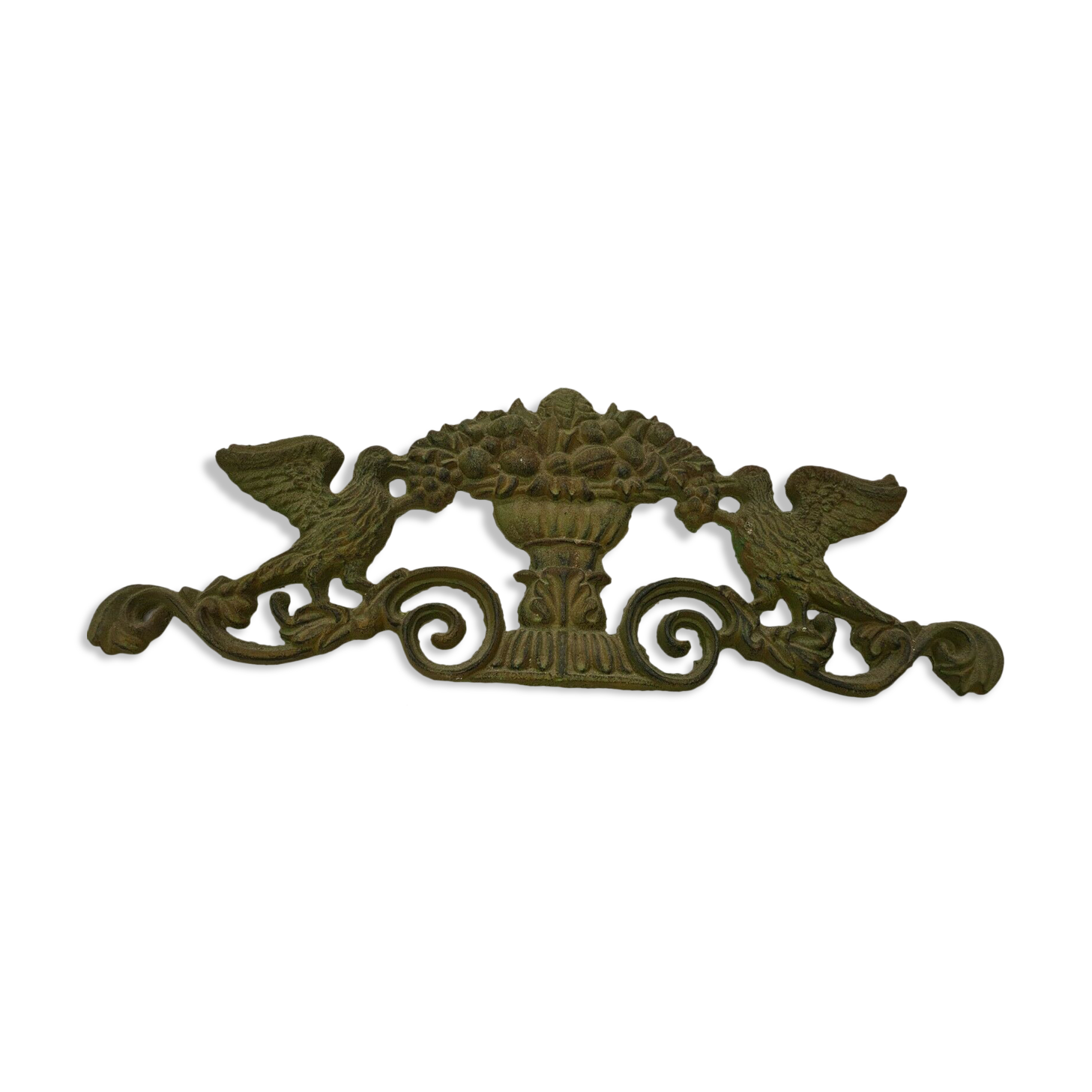 cast iron door pediment