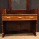 Italian wood design cheval mirror from 70s