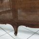 Louis XV style double cane basket bed, mid-20th century