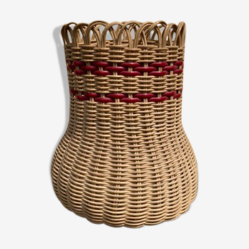 Cache pot en osier