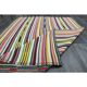 Vintage Turkish Oushak handmade wool cotton pink green runner rug 150x207
