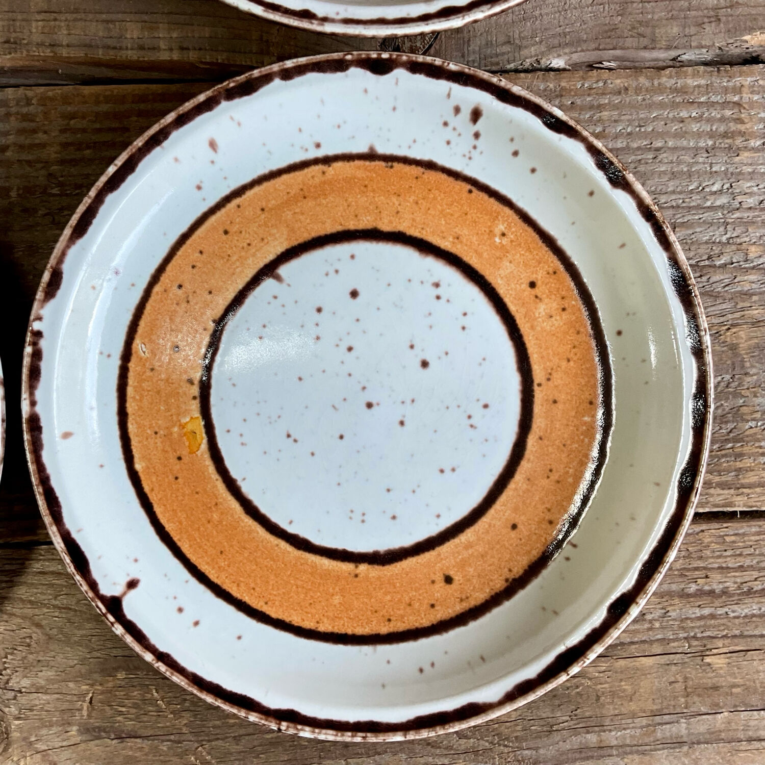 6 vintage Gien plates