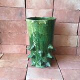 TAMEGROUTE POTTERY VASE IN GLAZED TERRACOTTA