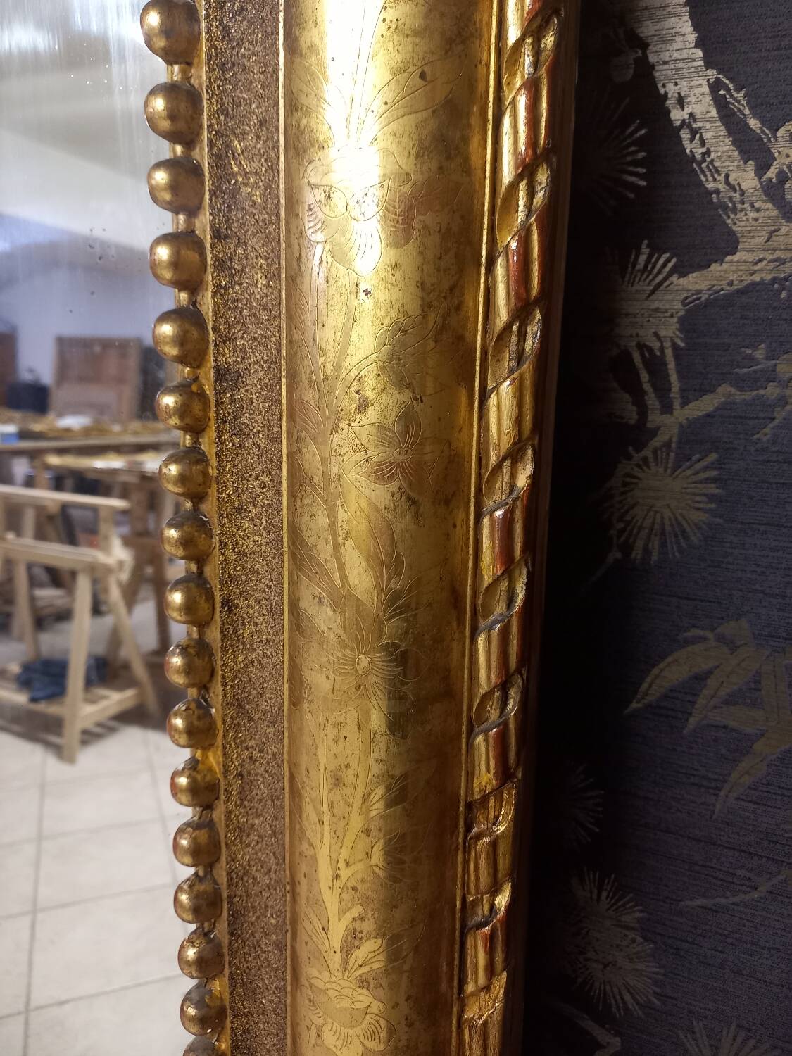 Miroir époque XIX 1m90 x 1m22