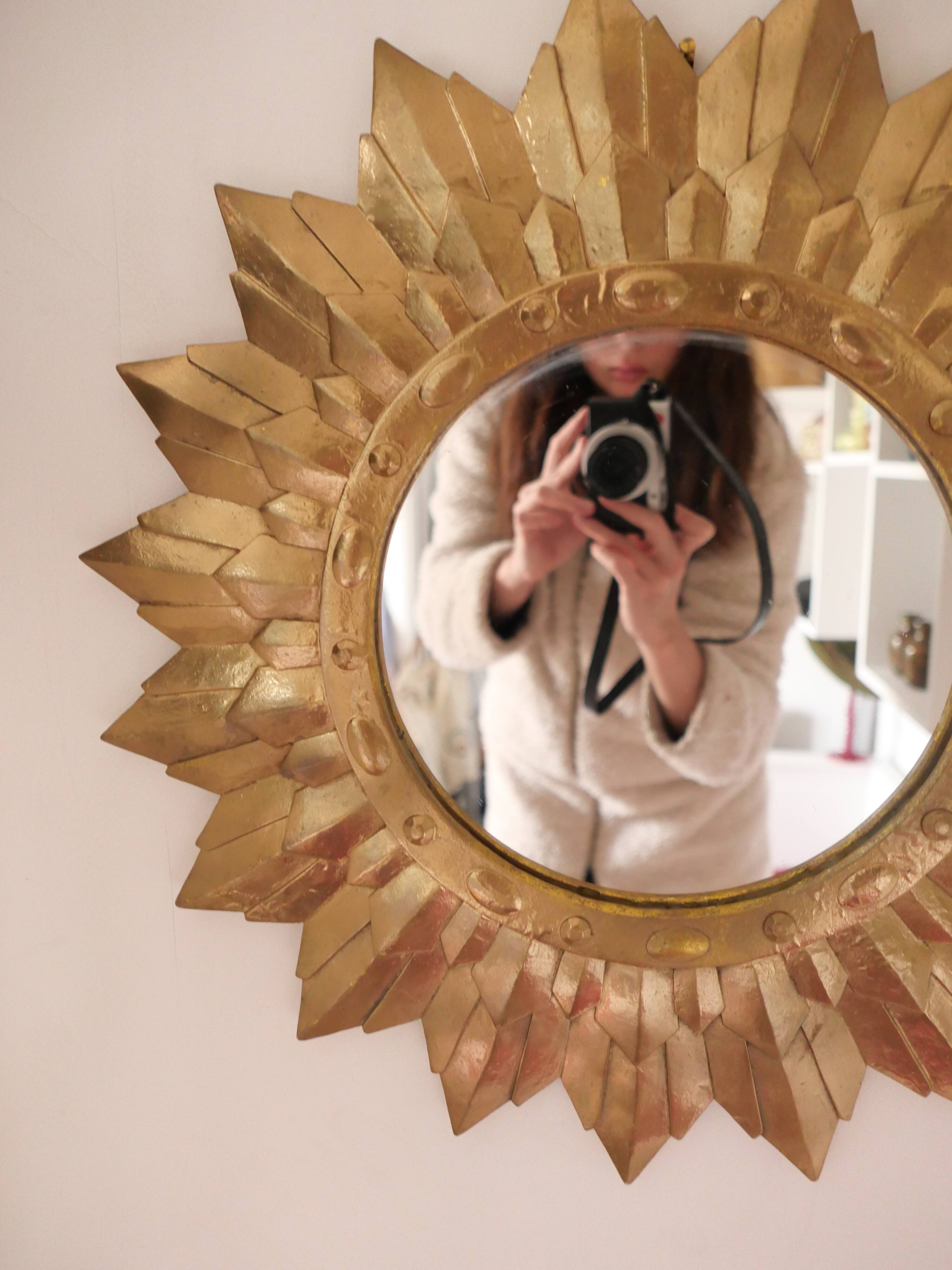Golden sun mirror 60s- 70s