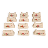 12 porcelain knife holders