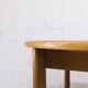 Danish ensemble transformable table 114 cm / 154 + 4 modernist chairs from the 1970s.