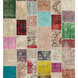 Tapis patchwork turc fait à la main 210 cm x 300 cm