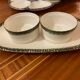 6 oyster plates, 3 ramekins and 2 Gien cups