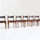 Bernini vintage italian dining chairs by Silvio Coppola , set of 6