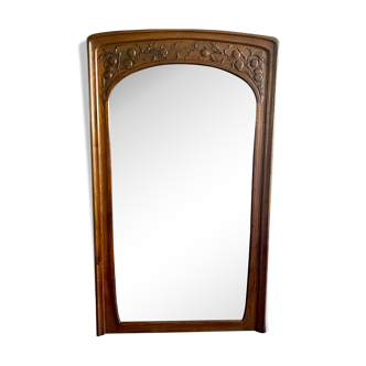 Miroir en bois biseauté 1900 - 153x90cm