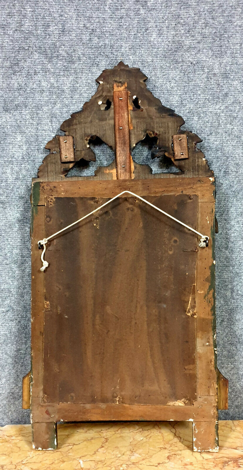 Louis XVI period mirror in gilded and laqué wood around 1800