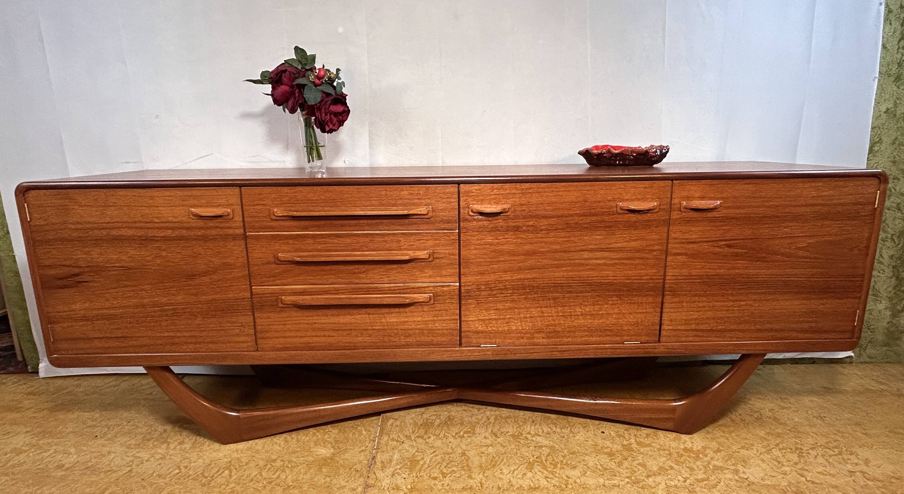 Mid Century Retro Vintage Sideboards by Beithcraft 60's scandinavian design  Val Rossi