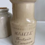 Set of 4 mustard jars