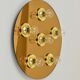 Fontana Arte Style Mirror in Gilded Bronze Glass Ceiling Light or Wall Sconce, Italy, 1970s