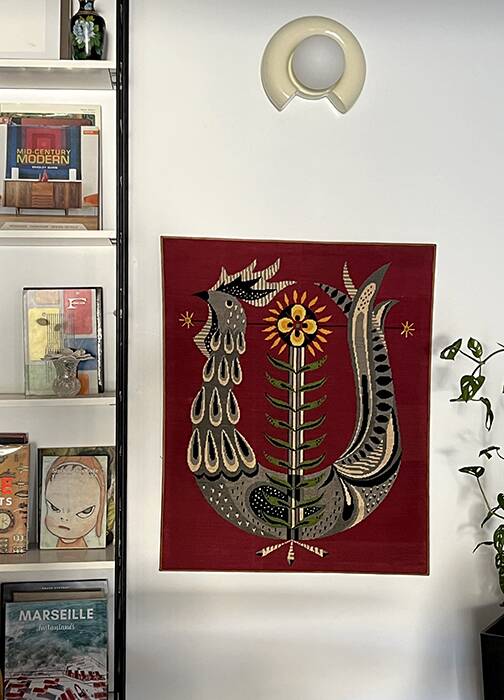 Large canvas, tapestry “The Lyrebird”.