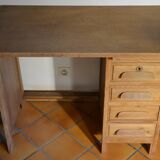 Small vintage oak administration desk