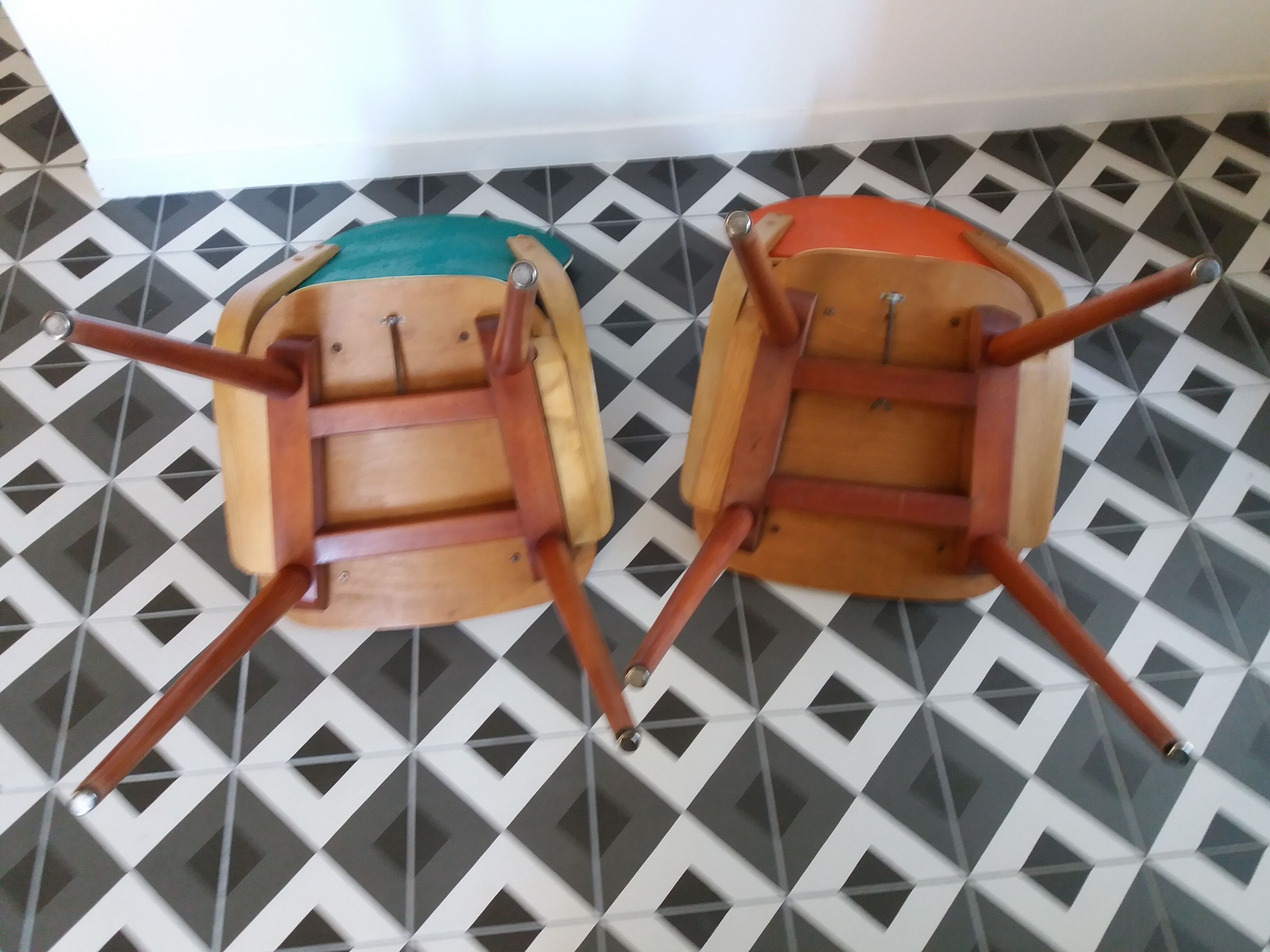 Pair of typical 60s chairs