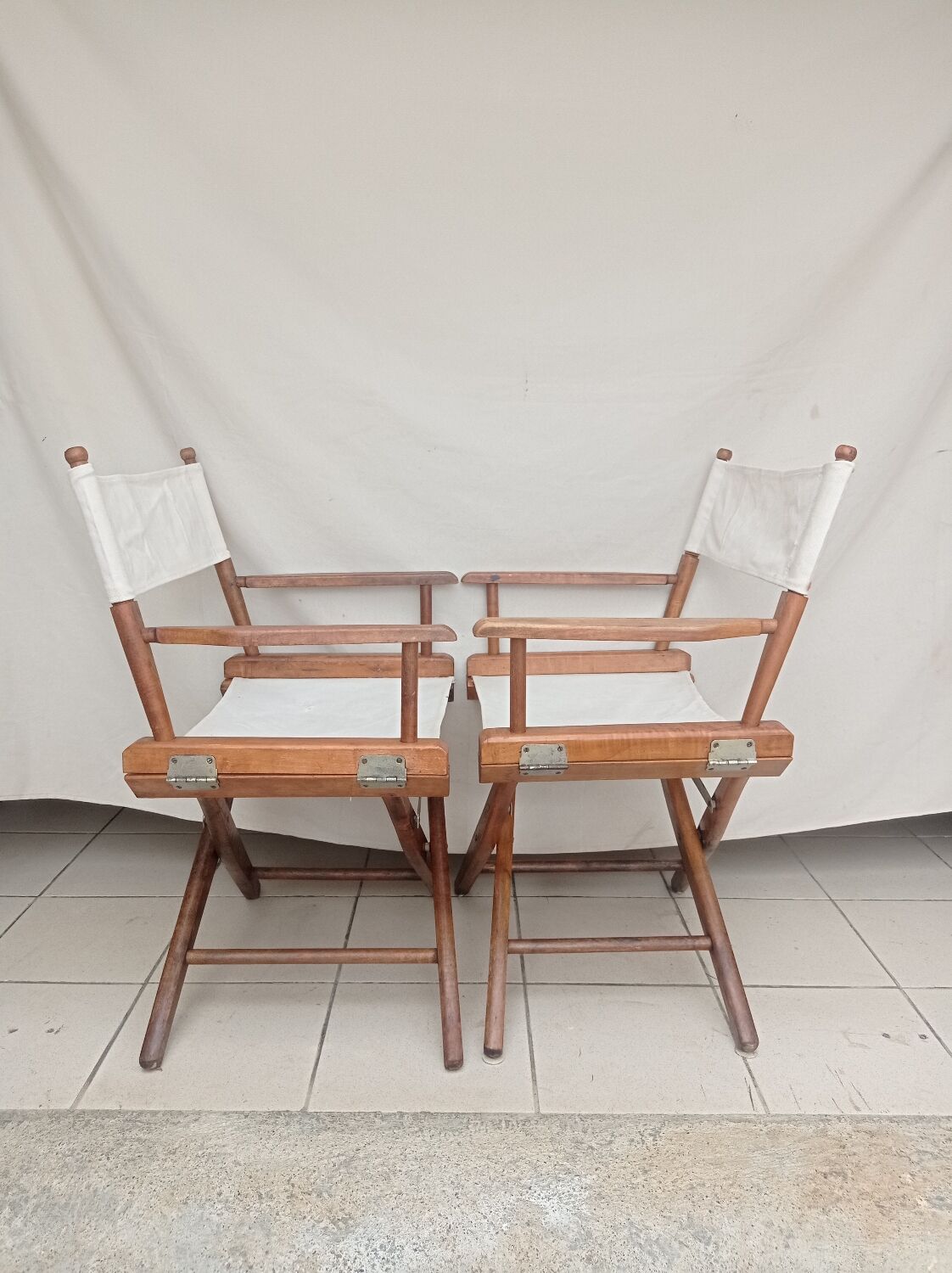 Pair of director's chairs