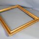 19th century frame gilded stucco wood, beaded interior edges, 47x39 cm, leaf 41.8x32.7 cm SB
