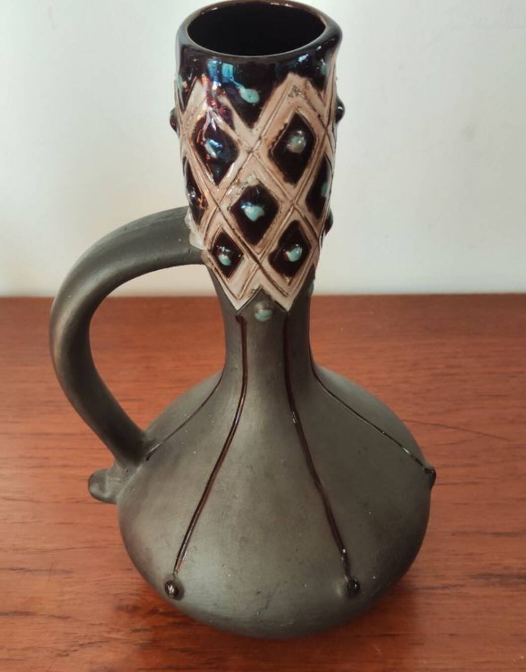 Ceramic carafe vase, second half of the 20th century