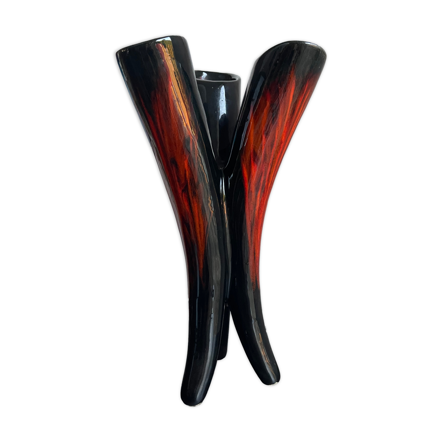 Tripod vase 60s Vallauris