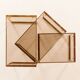 Set of three brass nesting tables in the style of Romeo Rega, Italy, 1970s