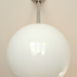 Art Deco globe hanging lamp in opaline,1940