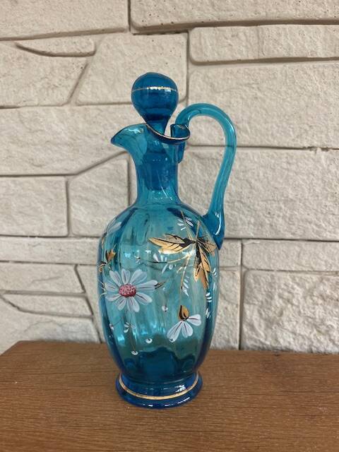 Early century blown glass carafe.