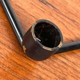 Mid-century Danish minimalist metal candlestick from the 1960s.