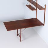 Royal System wall unit with desk by Poul Cadovius for Cado, 1960s – Teak, fold-out