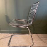 Chromed metal chair,