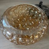 Helena Tynell Vintage Snail Amber Glass Ceiling Light
