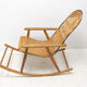 Mid century wicker rocking chair, czechoslovakia, 1960´s