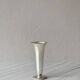 Mini metal soliflore vase, wavy corolla neck