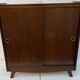 Vintage shoe cabinet with tapered legs