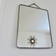 Old barber's mirror with chain, 1950s and 1960s
